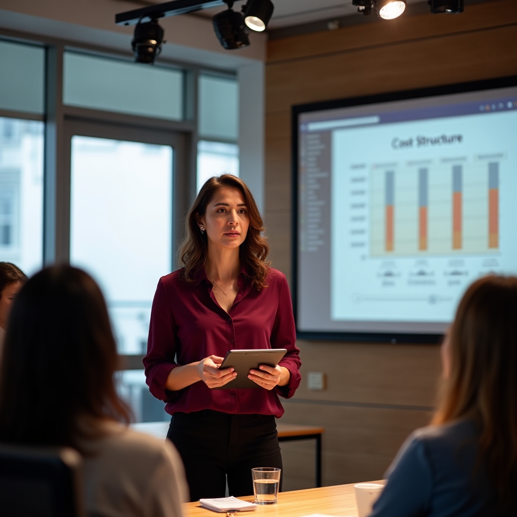 Instructor leading an entrepreneurship training session